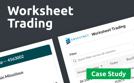 Screenshot of the Worksheet Trading Platform